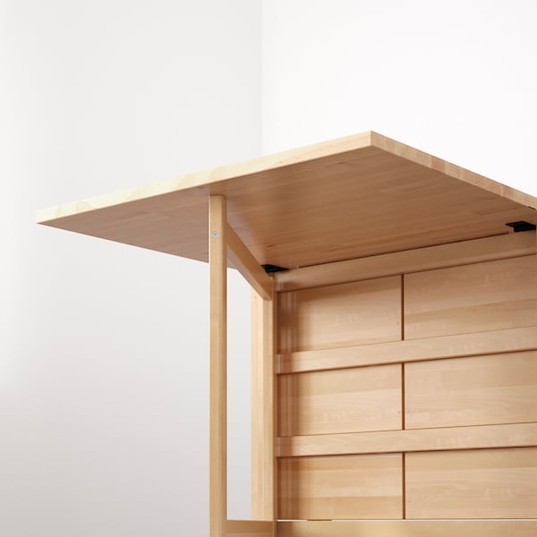NORDEN ノールデン ゲートレッグテーブル, バーチ, 26/89/152x80 cm - IKEA