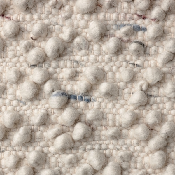 SVÄRDBORG スヴェルドボリ ラグ 平織り, ハンドメイド オフホワイト/マルチカラー, 133x195 cm - IKEA
