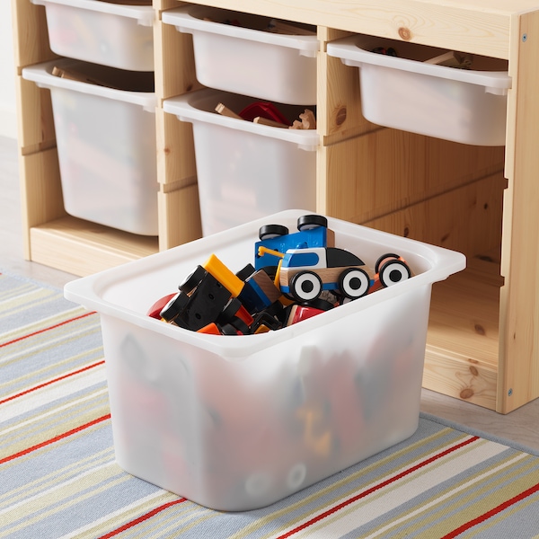 TROFAST トロファスト 収納コンビネーション, ライトホワイトステインパイン/ホワイト, 93x44x53 cm - IKEA