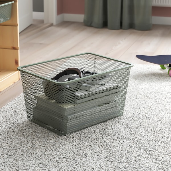 TROFAST トロファスト 収納コンビネーション, ライトホワイトステインパイン グレーブルー/ライトグリーングレー, 93x44x53 cm - IKEA
