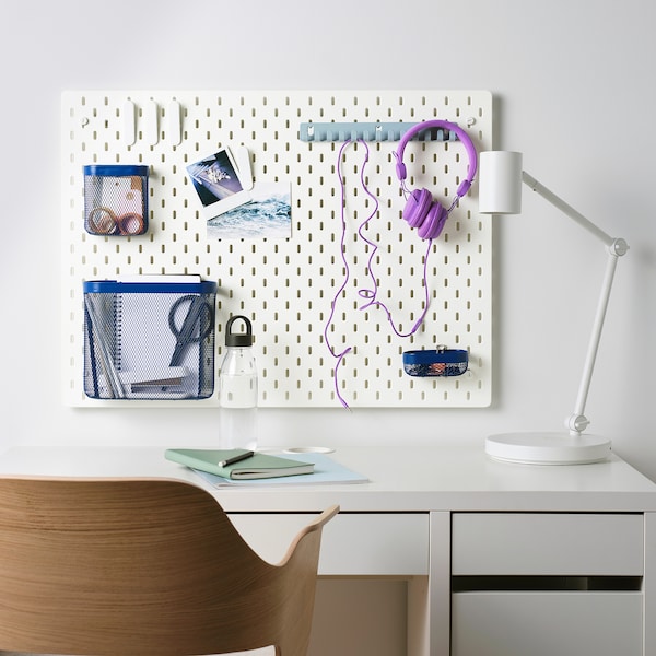 SKÅDIS スコーディス 有孔ボード, ホワイト, 76x56 cm - IKEA