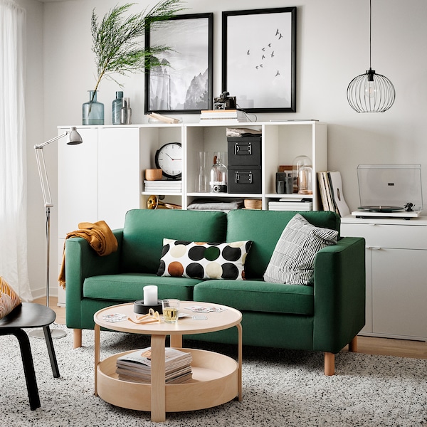PÄRUP ペルプ 2人掛けソファ, ヴィースレ ダークグリーン - IKEA