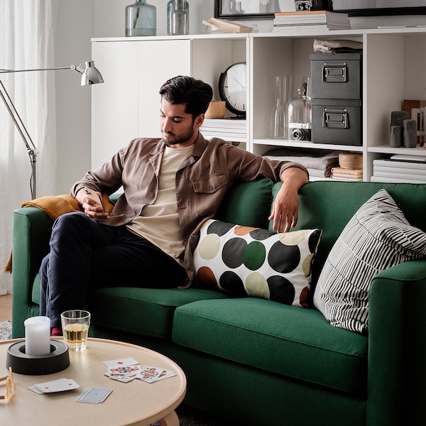 PÄRUP ペルプ 2人掛けソファ, ヴィースレ ダークグリーン - IKEA
