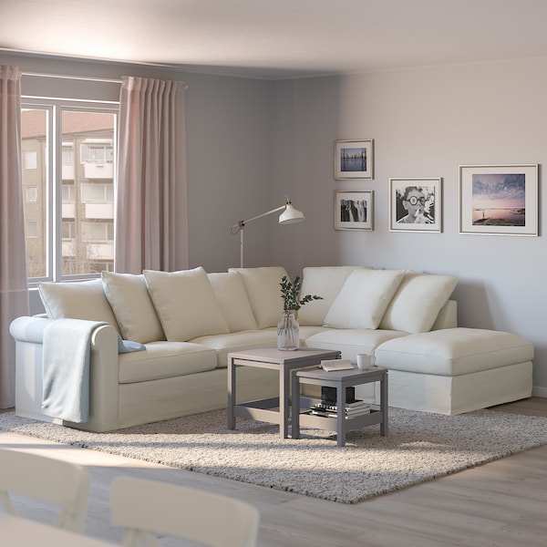 VINDUM ヴィンドゥム ラグ パイル長, ホワイト, 200x270 cm - IKEA