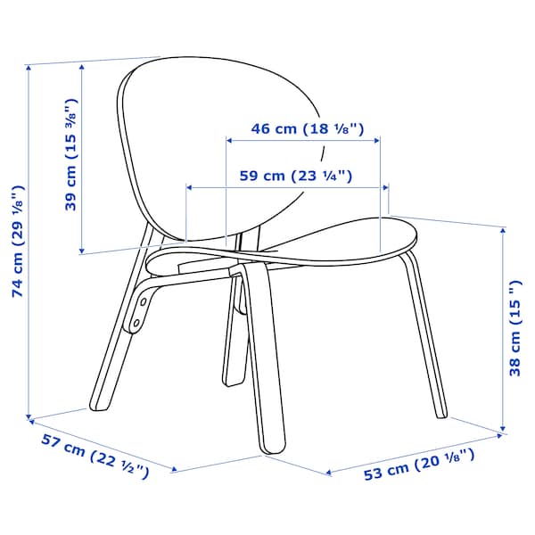 FRÖSET フローセット イージーチェア, ブラックステイン オーク材突き板 - IKEA