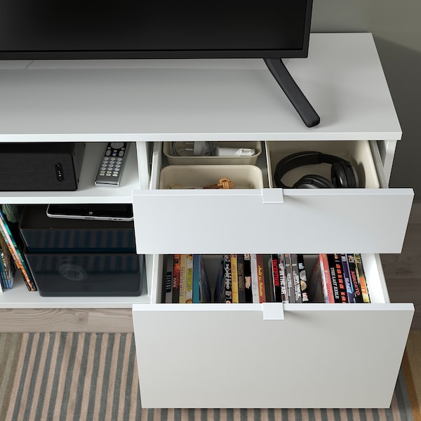 VIHALS ヴィーハルス テレビ台, ホワイト, 146x37x50 cm - IKEA