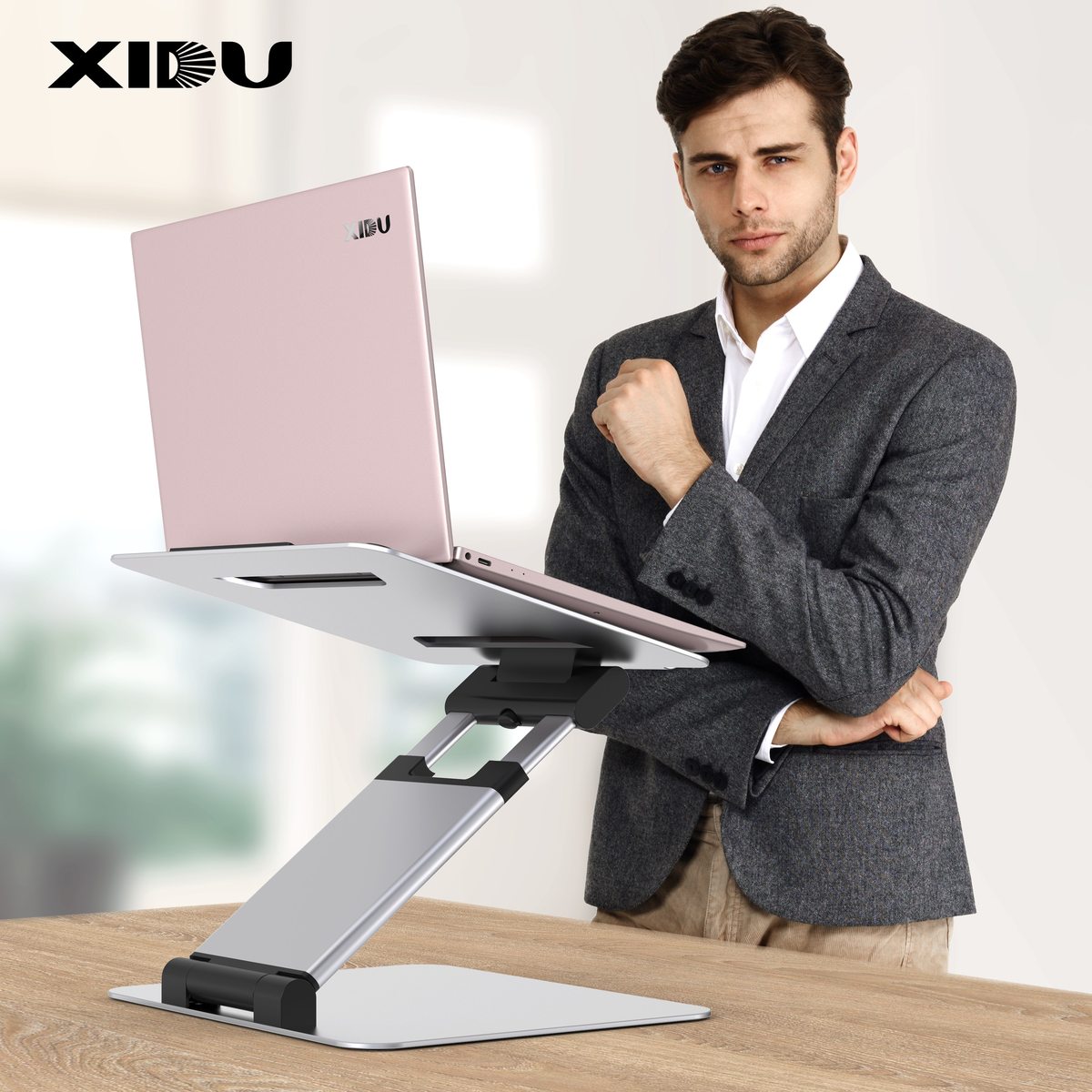 XIDU Laptop Stand Adjustable Desk Aluminium Tiktok Gadget Notebook Sta – Papiko_store
